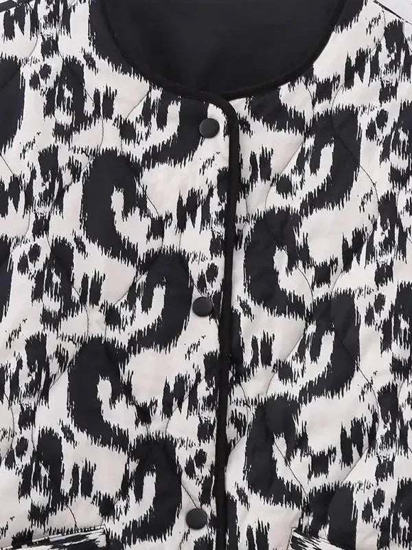 Heidi-Mode | Gedruckter Damen Steppmantel