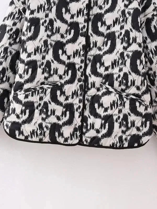 Heidi-Mode | Gedruckter Damen Steppmantel