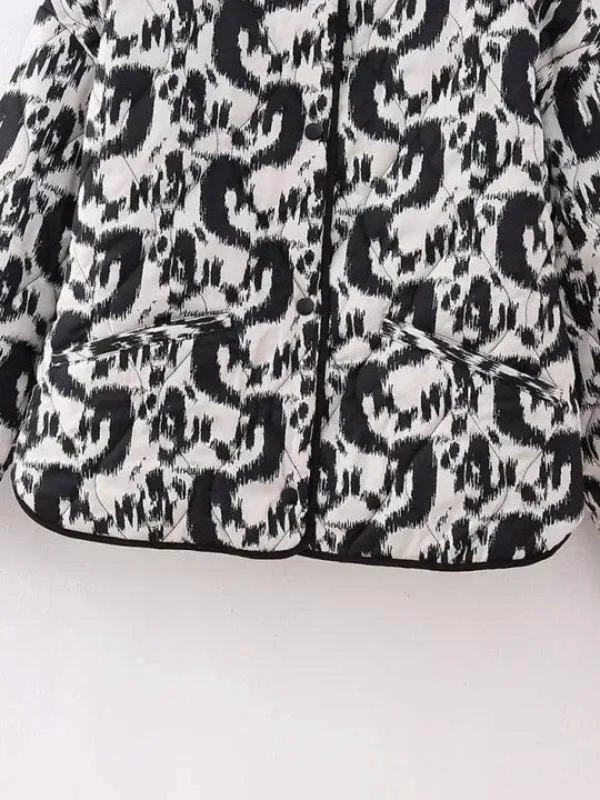 Heidi-Mode | Gedruckter Damen Steppmantel