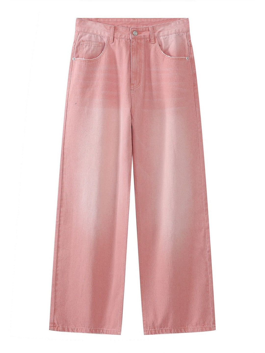 Heidi-Mode | Weinlese Upcycle Baggy Jeans Mit Ausgebleichtem Effekt