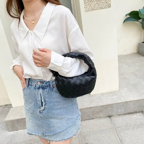 Heidi-Mode - Elegante moderne geflochtene Handtasche