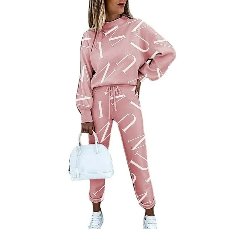 Heidi-Mode | Trendy Bedruckter Trainingsanzug Für Damen