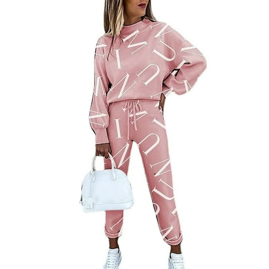 Heidi-Mode | Trendy Bedruckter Trainingsanzug Für Damen