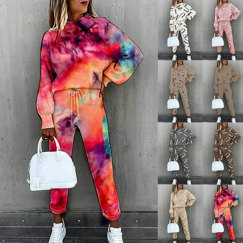 Heidi-Mode | Trendy Bedruckter Trainingsanzug Für Damen