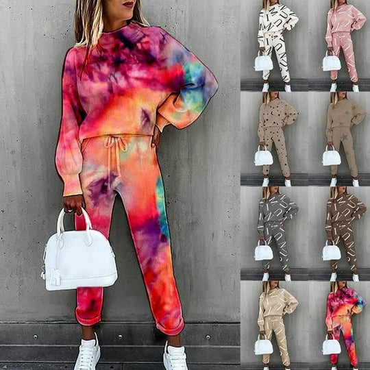 Heidi-Mode | Trendy Bedruckter Trainingsanzug Für Damen