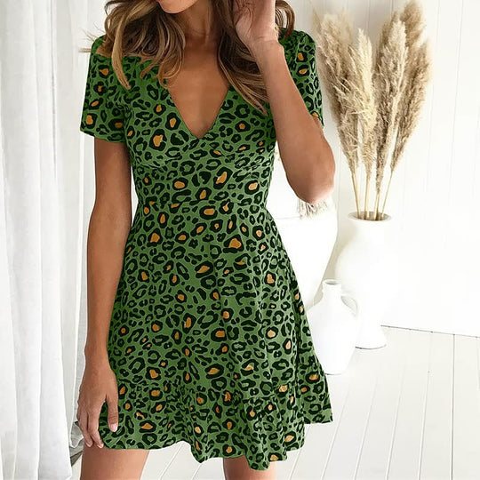 Heidi-Mode | Künstlerische Damen Mini Kleid Einzigartiges Muster