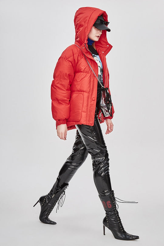 Heidi-Mode | Damen-Steppjacke mit Gürtel "Street Chic"