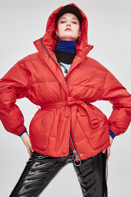 Heidi-Mode | Damen-Steppjacke mit Gürtel "Street Chic"