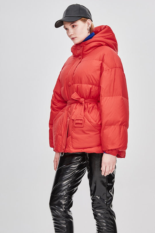 Heidi-Mode | Damen-Steppjacke mit Gürtel "Street Chic"