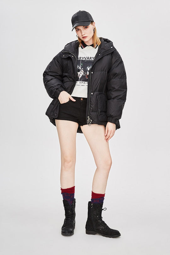 Heidi-Mode | Damen-Steppjacke mit Gürtel "Street Chic"