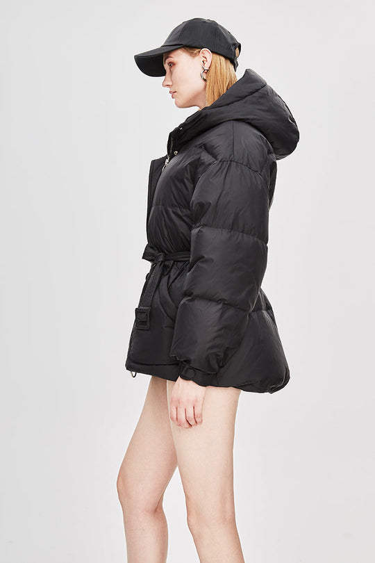 Heidi-Mode | Damen-Steppjacke mit Gürtel "Street Chic"