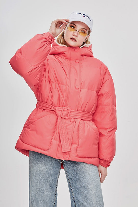 Heidi-Mode | Damen-Steppjacke mit Gürtel "Street Chic"