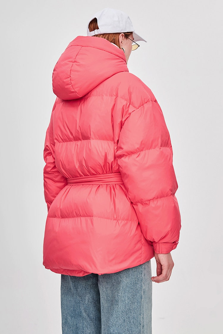 Heidi-Mode | Damen-Steppjacke mit Gürtel "Street Chic"