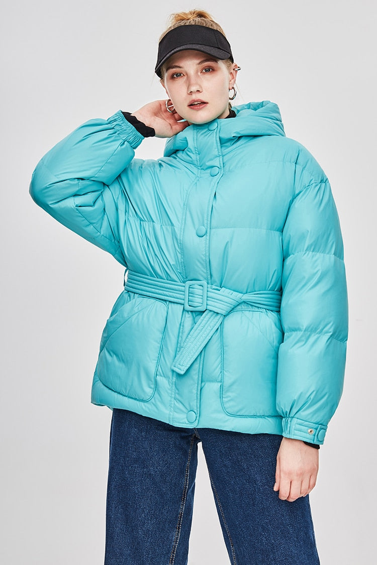 Heidi-Mode | Damen-Steppjacke mit Gürtel "Street Chic"