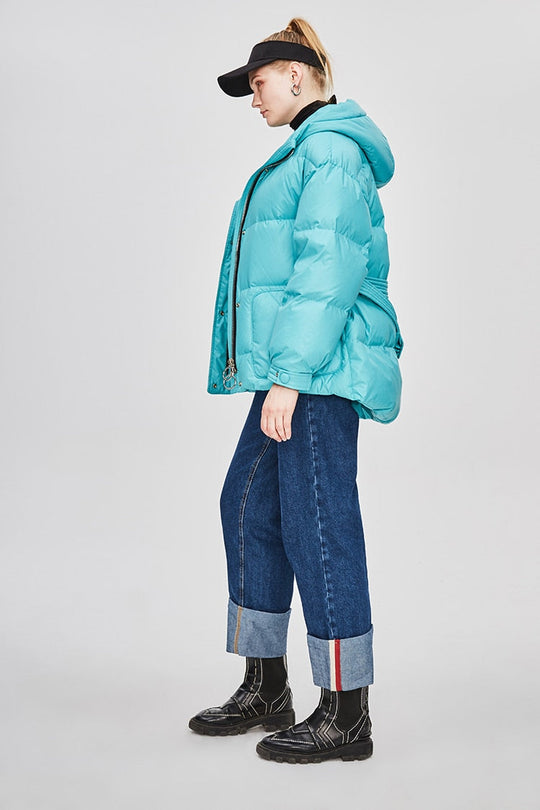 Heidi-Mode | Damen-Steppjacke mit Gürtel "Street Chic"