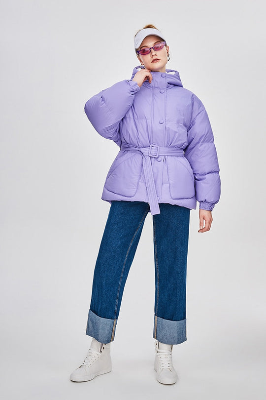 Heidi-Mode | Damen-Steppjacke mit Gürtel "Street Chic"