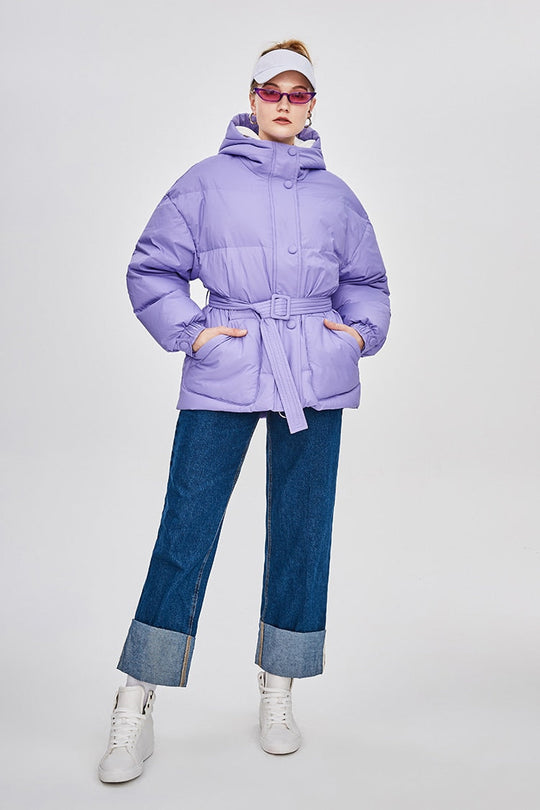 Heidi-Mode | Damen-Steppjacke mit Gürtel "Street Chic"