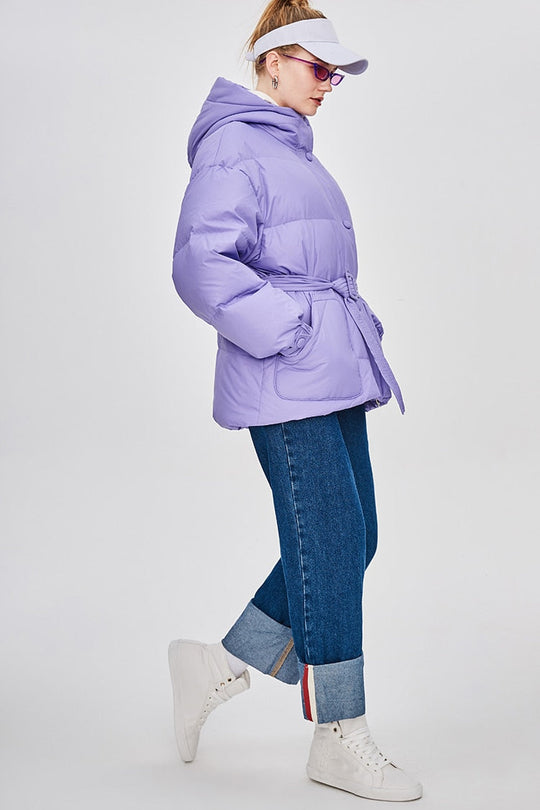 Heidi-Mode | Damen-Steppjacke mit Gürtel "Street Chic"