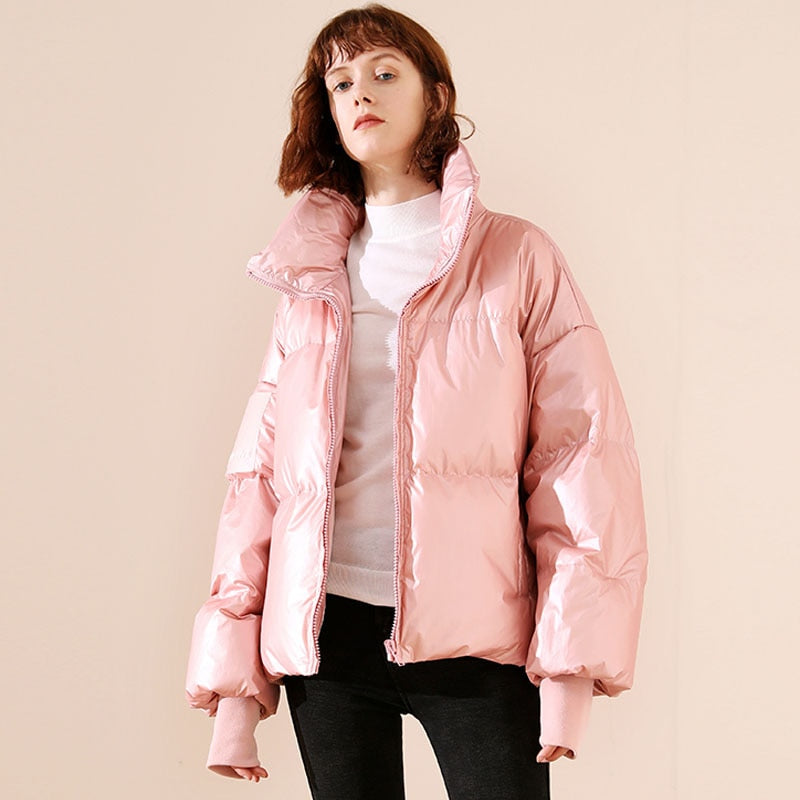 Heidi-Mode | Lucky Five Metallic Urban Oversize Jacke