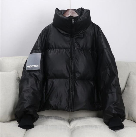 Heidi-Mode | Lucky Five Metallic Urban Oversize Jacke