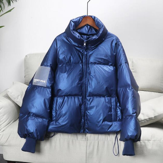 Heidi-Mode | Lucky Five Metallic Urban Oversize Jacke