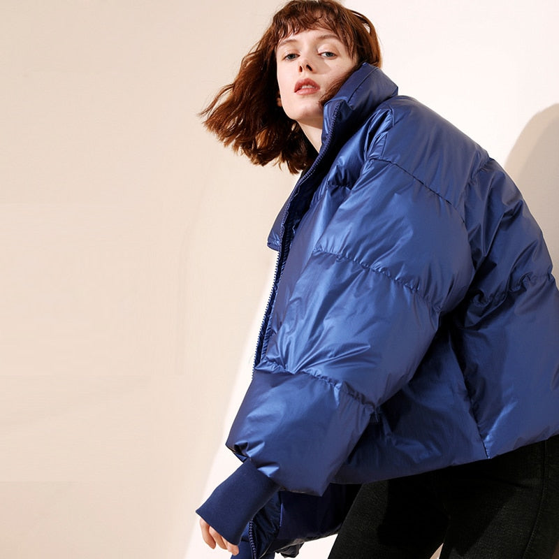 Heidi-Mode | Lucky Five Metallic Urban Oversize Jacke