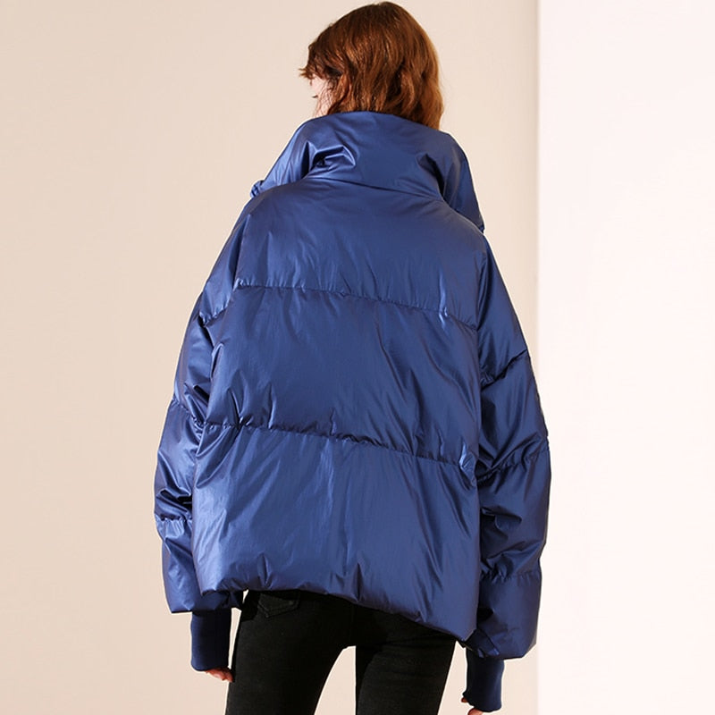 Heidi-Mode | Lucky Five Metallic Urban Oversize Jacke