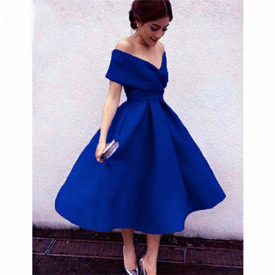 Heidi-Mode | Satin Plissierte Kleid