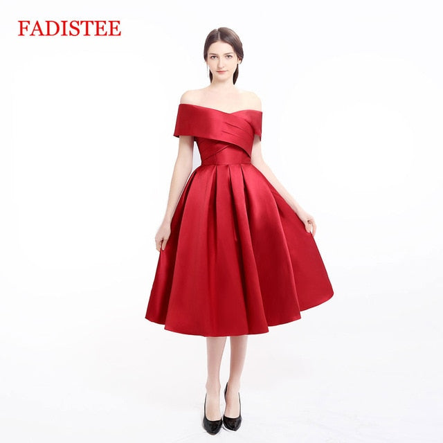 Heidi-Mode | Satin Plissierte Kleid