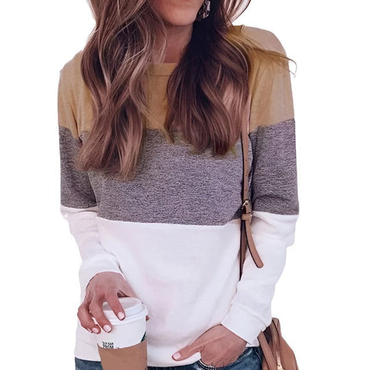 Heidi - Dreifarbig Hoodie für Damen