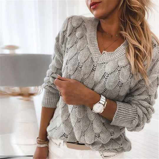Heidi-Mode | Damen V-Ausschnitt Pullis Gebaut
