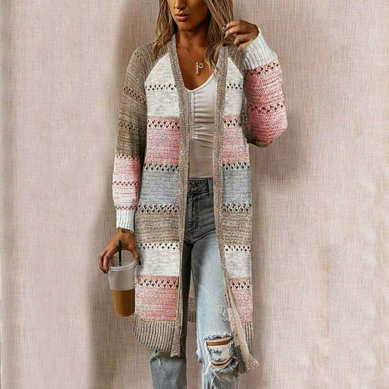 Heidi-Mode | Damen Strickcardigan Lang