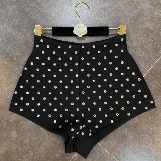 Heidi-Mode | High Waist Diamonds Shorts