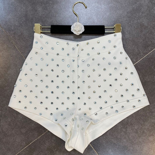 Heidi-Mode | High Waist Diamonds Shorts