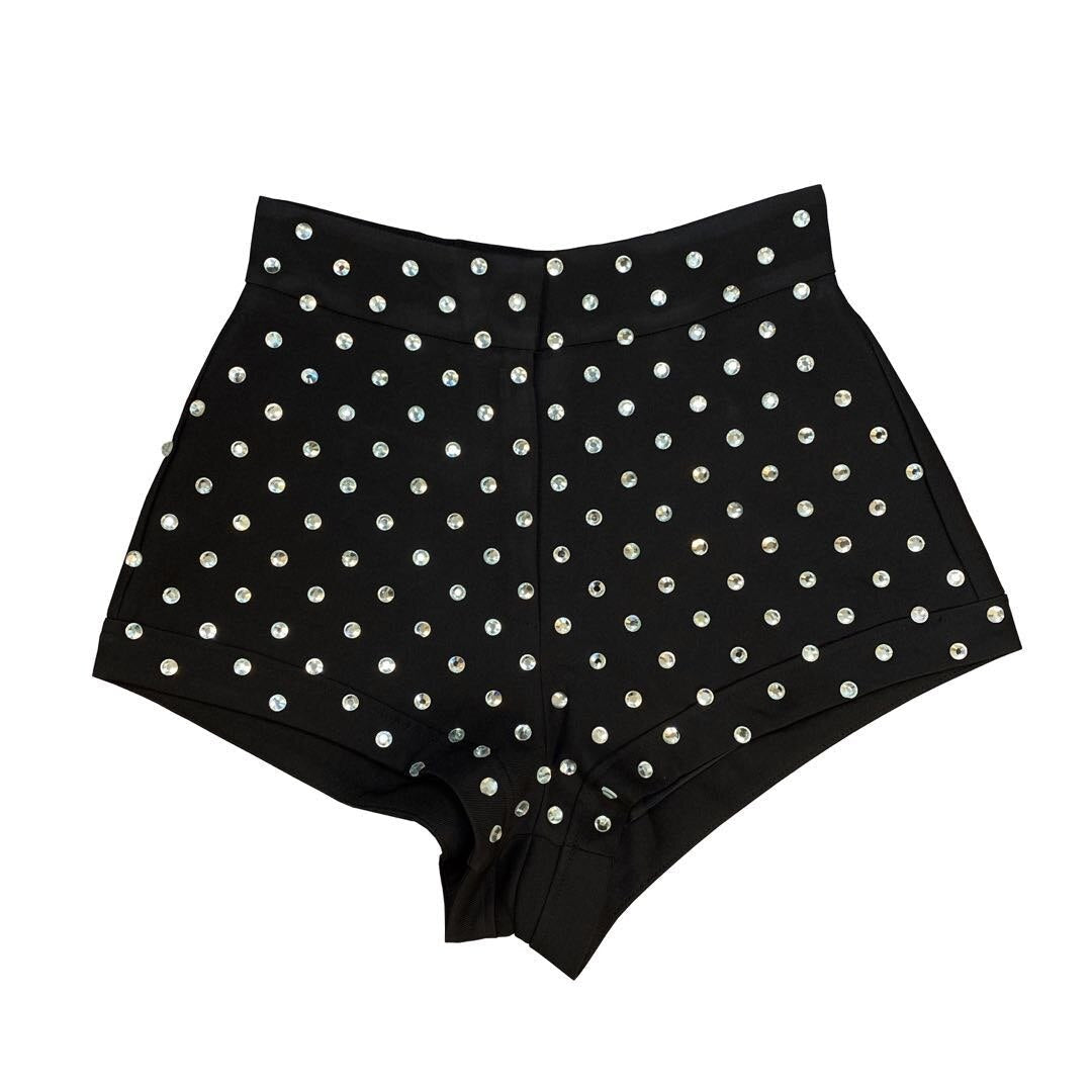 Heidi-Mode | High Waist Diamonds Shorts