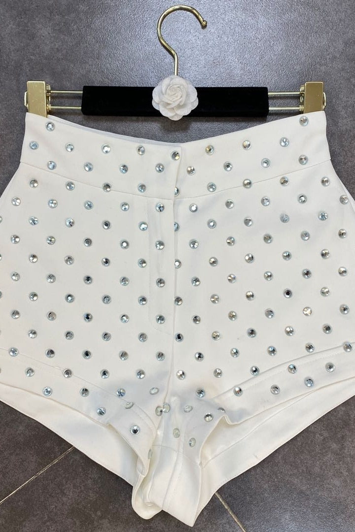 Heidi-Mode | High Waist Diamonds Shorts