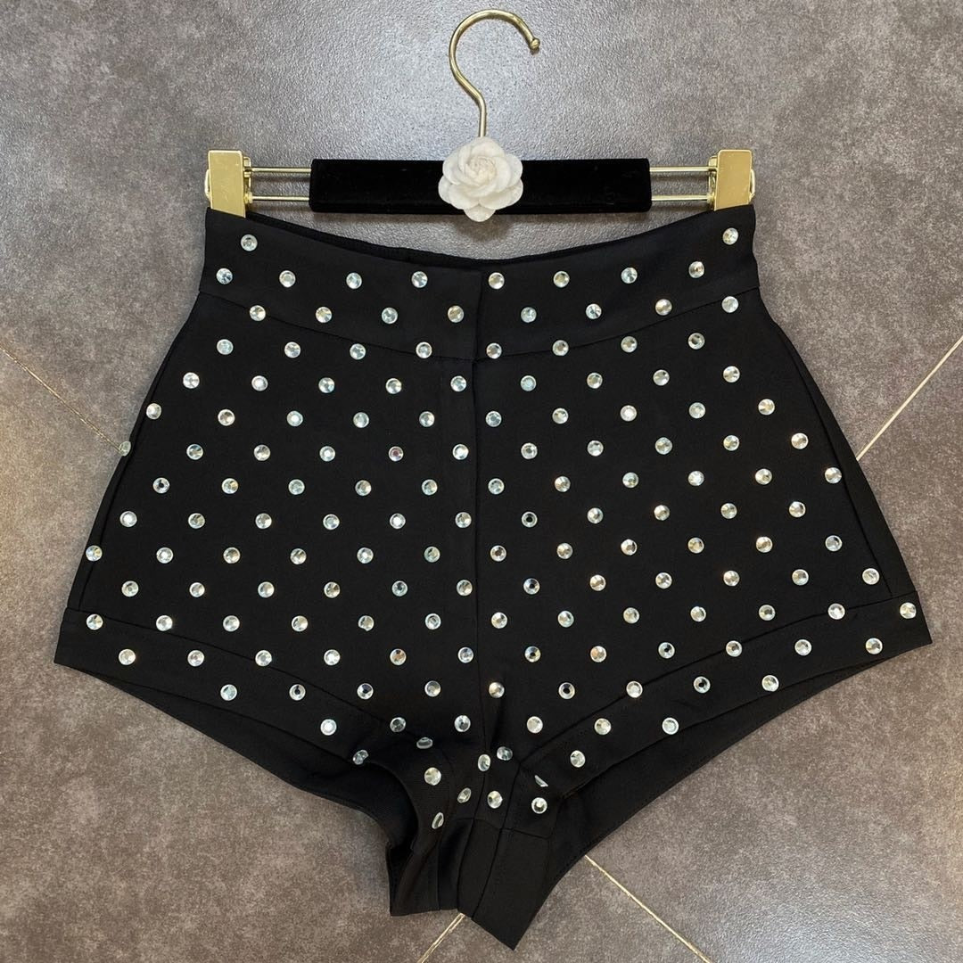 Heidi-Mode | High Waist Diamonds Shorts