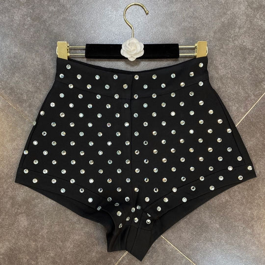 Heidi-Mode | High Waist Diamonds Shorts