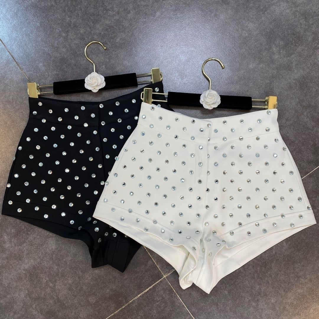 Heidi-Mode | High Waist Diamonds Shorts