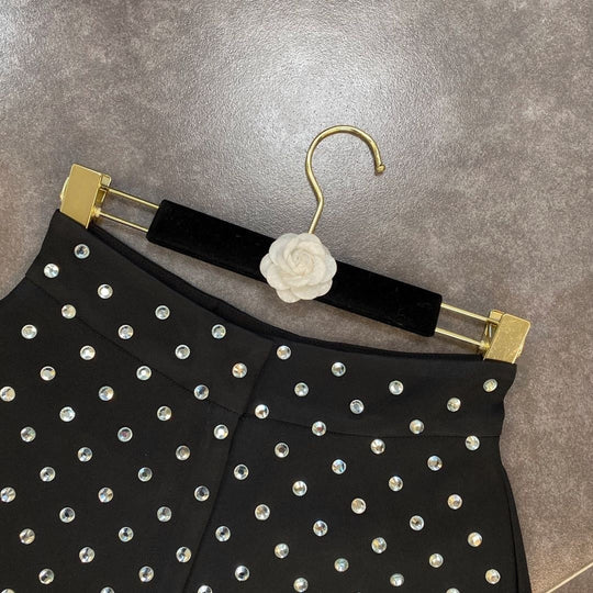 Heidi-Mode | High Waist Diamonds Shorts
