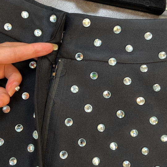 Heidi-Mode | High Waist Diamonds Shorts