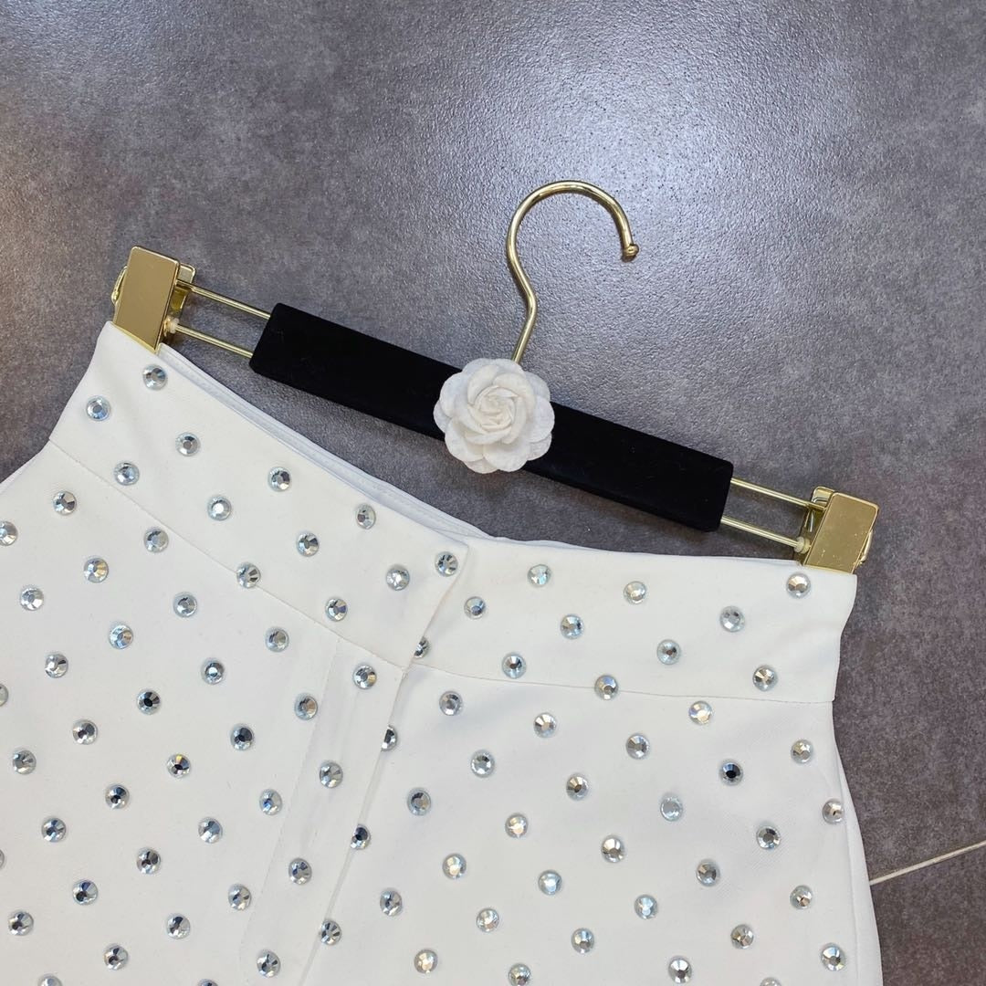Heidi-Mode | High Waist Diamonds Shorts