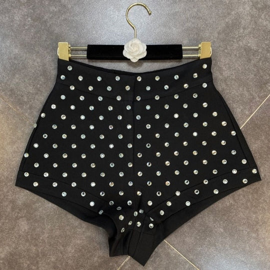 Heidi-Mode | High Waist Diamonds Shorts