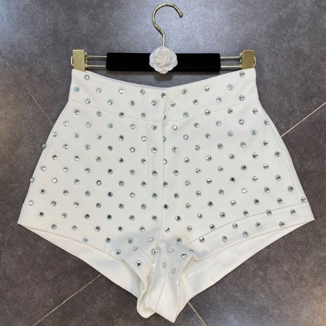 Heidi-Mode | High Waist Diamonds Shorts