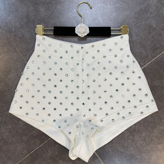 Heidi-Mode | High Waist Diamonds Shorts