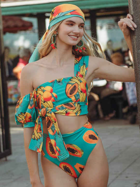 Heidi-Mode | High Waist Bikini Druck