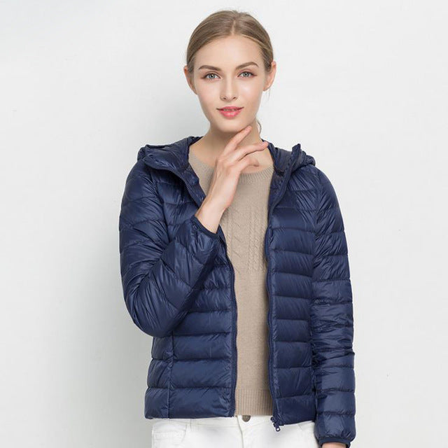 Heidi-Mode | Daunenjacke mit Kapuze Damen
