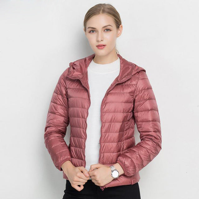 Heidi-Mode | Daunenjacke mit Kapuze Damen