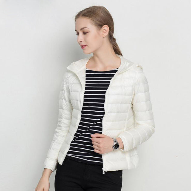 Heidi-Mode | Daunenjacke mit Kapuze Damen