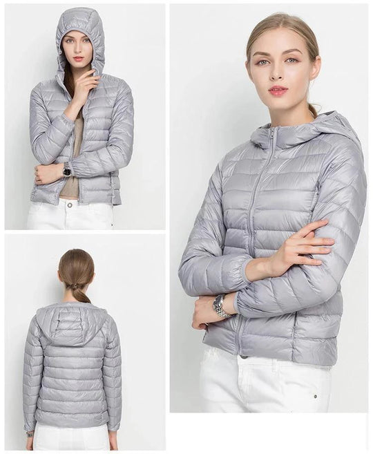 Heidi-Mode | Daunenjacke mit Kapuze Damen
